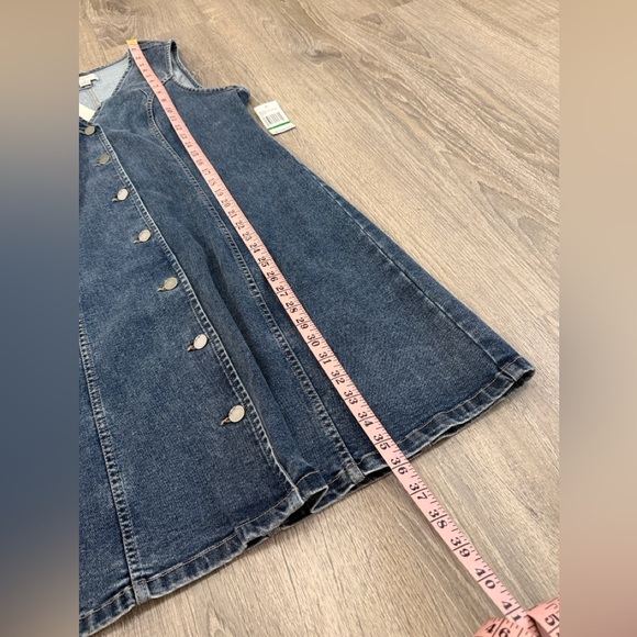NWT Habitual Women’s Denim Button-Front Mini Dress Large - Picture 10 of 13